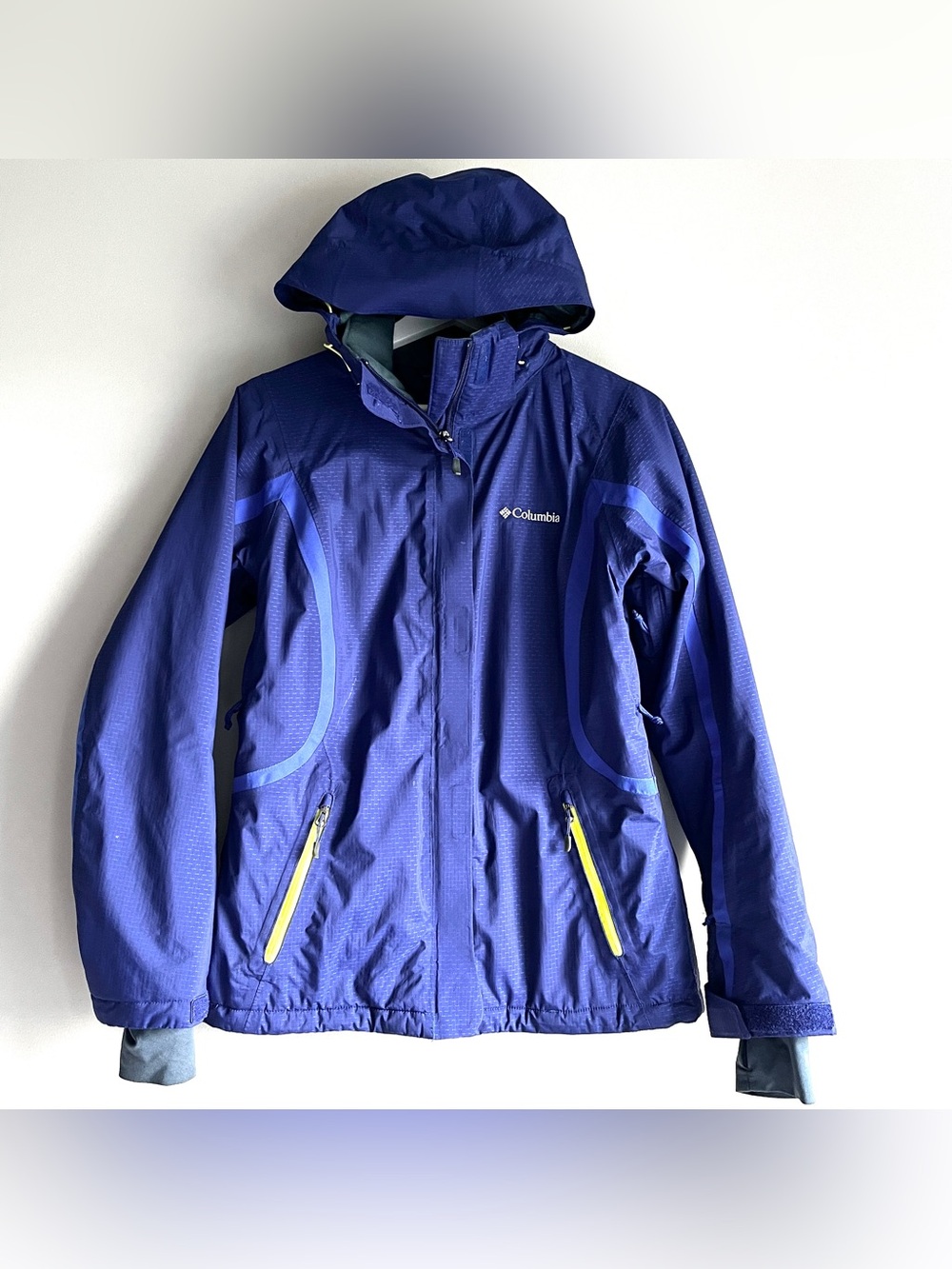 Columbia ski jacket omniheat tech womens small hood snow board winter Veloca